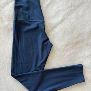 lululemon align blue ribbed leggings